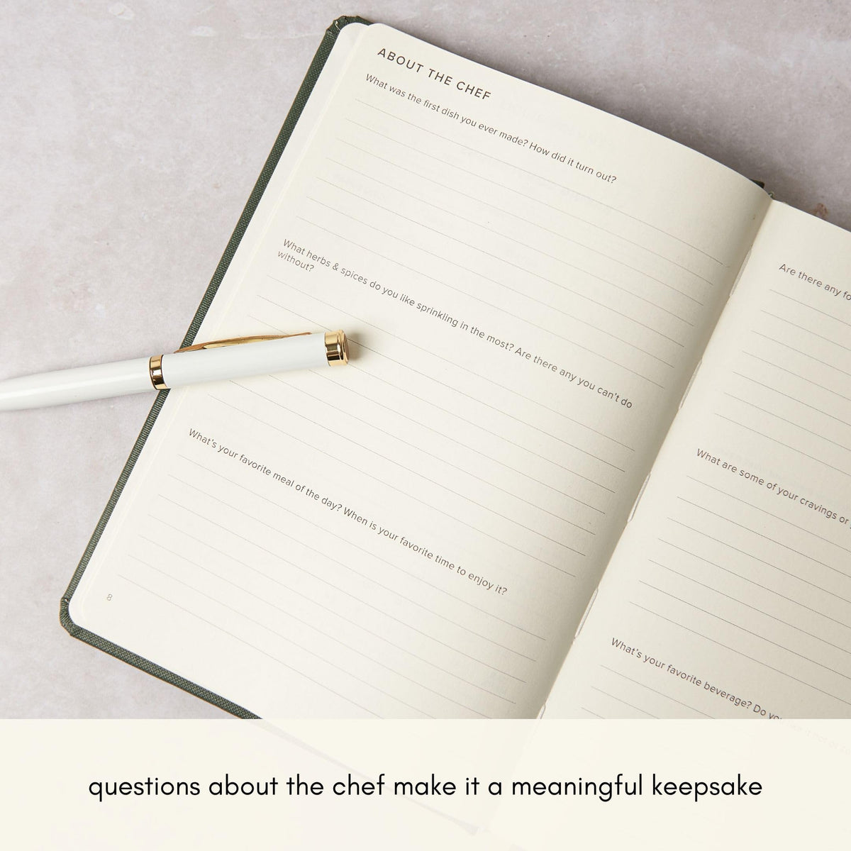 Kunitsa Co. A5 size keeps pages compact and portable.