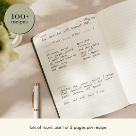 Kunitsa Co. lay-flat binding supports easy writing at the counter.