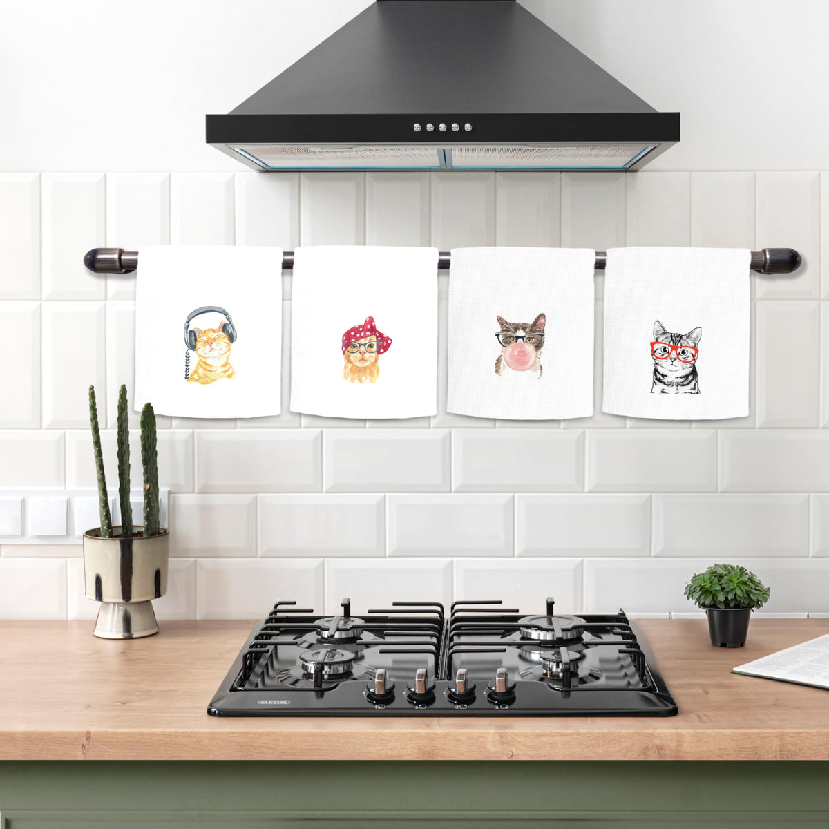 Kunlisa cute hand towels for kitchen and bathroom with soft texture.