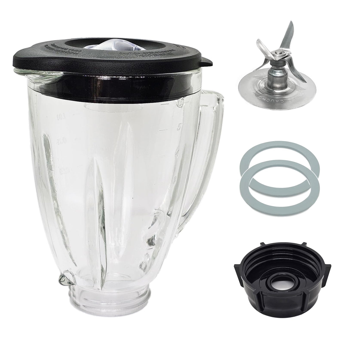 Kuntorie 6-cup blender glass jar with blade for smooth smoothies