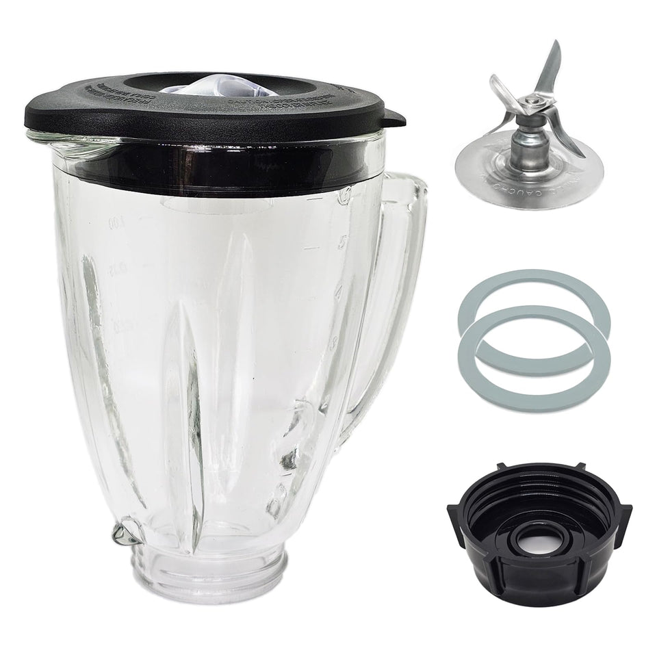 Kuntorie 6-cup blender glass jar with blade for smooth smoothies