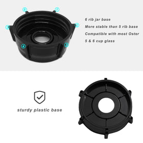 Kuntorie Oster blender gasket pair restores jar integrity for daily use.