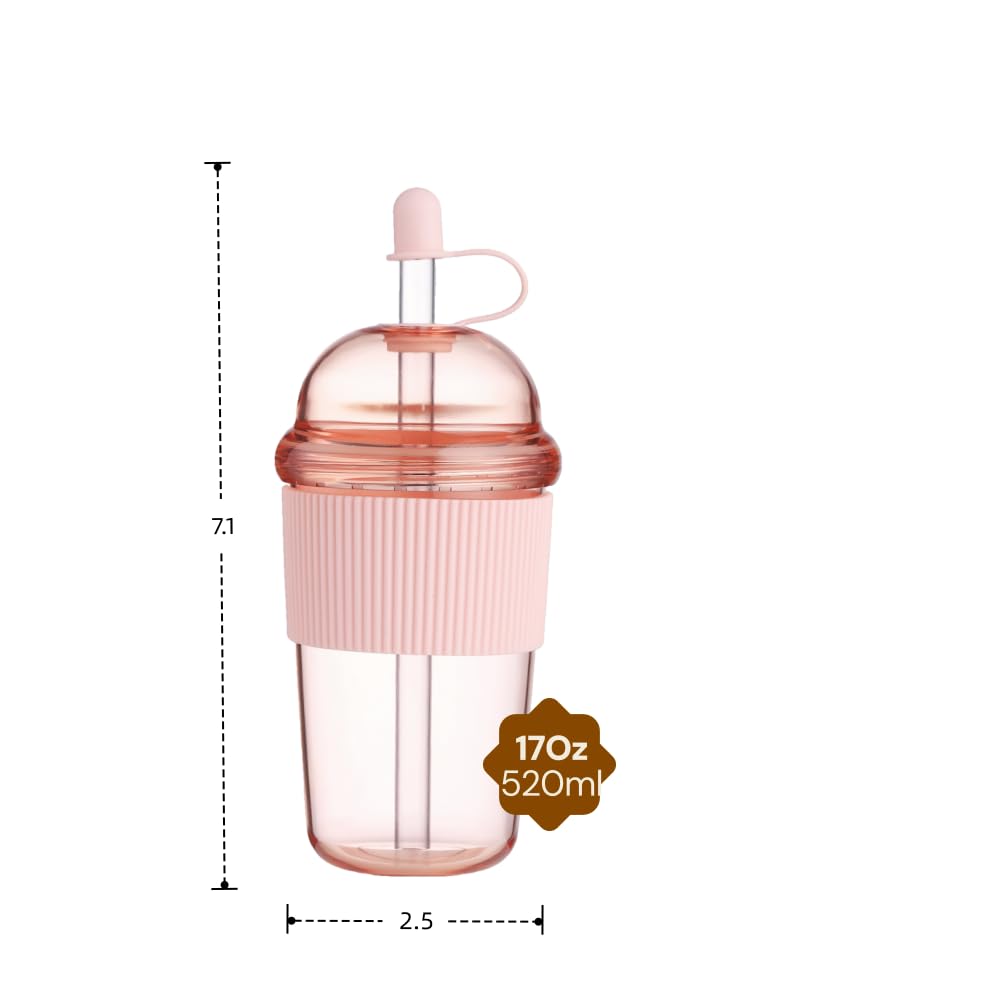 Kuoleopa spill-resistant dome lid keeps drinks secure during commutes.