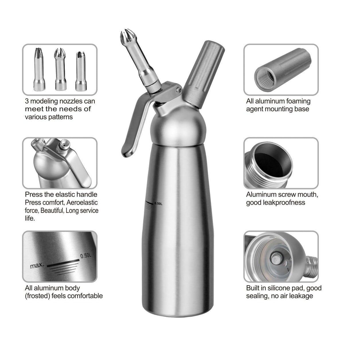 Kupadio professional nozzle set for creative dessert decorating.