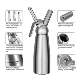 Kupadio professional nozzle set for creative dessert decorating.