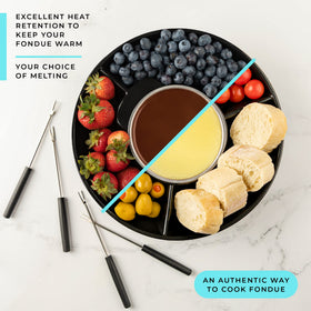 Kusini chocolate fondue with fresh fruits for a decadent dipping experience
