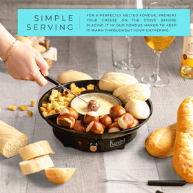 Kusini marshmallow and pretzel dipping for cozy movie or game nights