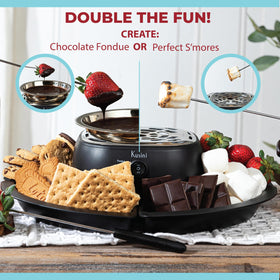 Kusini removable-trays demonstrate easy cleanup and versatile serving.