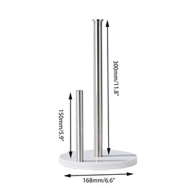 KUUBTH brushed nickel design with standard roll compatibility for versatile use.