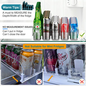 KUUKIKV adjustable width drink dispenser fits various can sizes for versatile storage