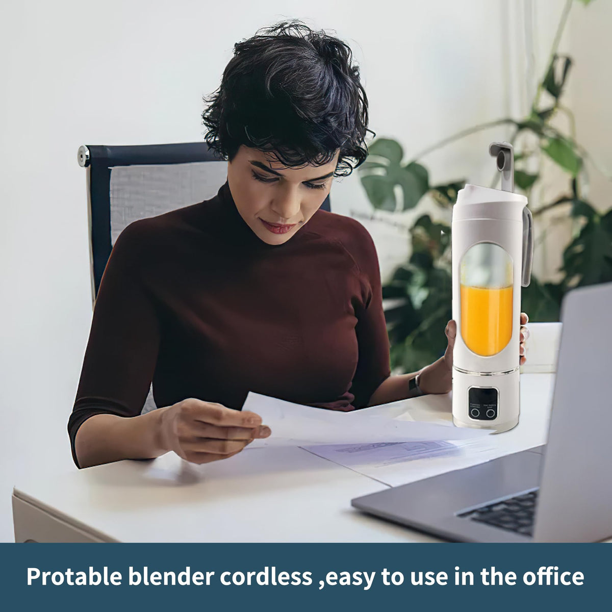 KUWEI self-cleaning function simplifies post-blend cleanup.