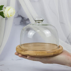 KVMORZE bell jar used as a decorative fruit display on a table