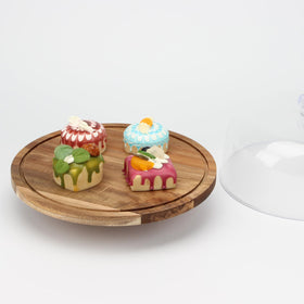 KVMORZE cake dome lid providing dust protection for cakes and treats