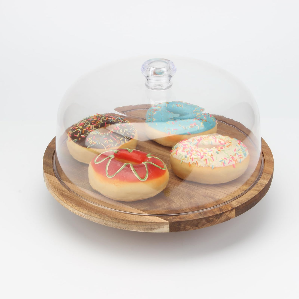 KVMORZE pastry display cloche protecting pastries while visible