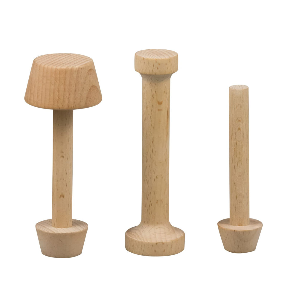 KVMORZE tart tamper set large for quick, even dough shaping of tart shells.