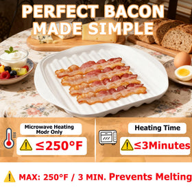 KVZKVZ bacon cooker with grease-drainage reduces excess oil.