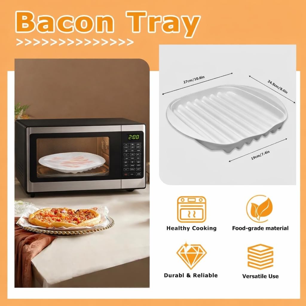 KVZKVZ versatile tray handles bacon, sausages, and hot dogs.