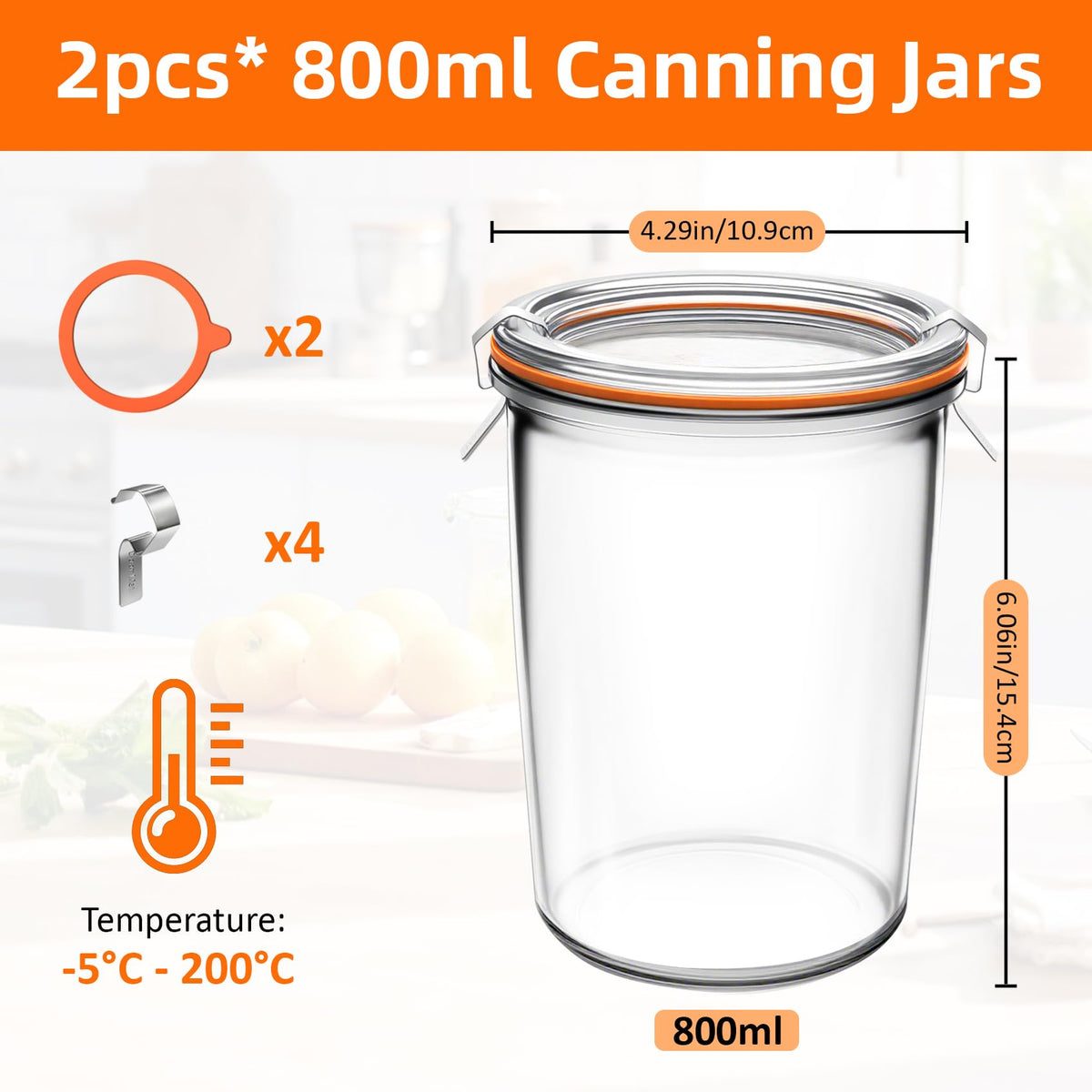 KVZKVZ canning jars with leak proof lids ensure freshness.