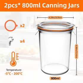 KVZKVZ canning jars with leak proof lids ensure freshness.