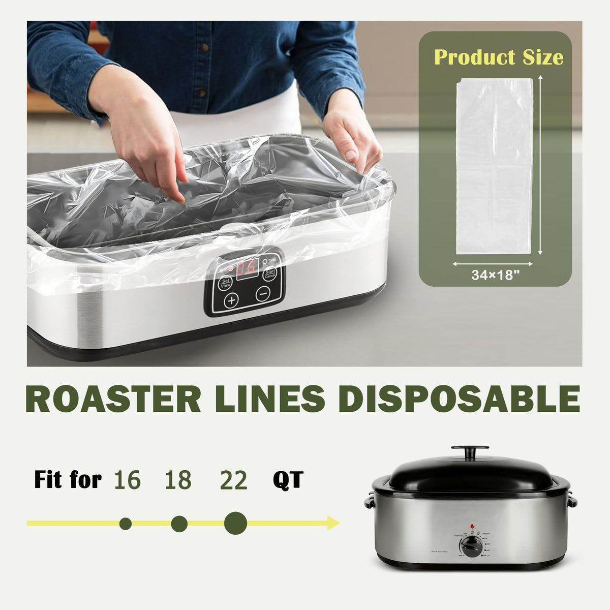 KVZKVZ disposable liners offer easy removal and prevent grease buildup.