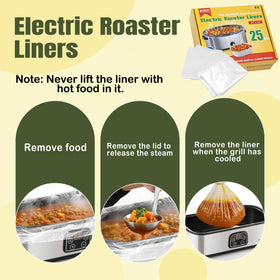 KVZKVZ food-grade nylon liner keeps flavors intact while reducing clean-up.