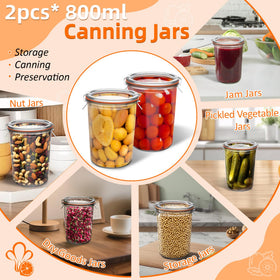 KVZKVZ glass jar lids with stainless clips seal securely.