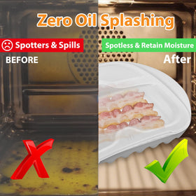 KVZKVZ non-stick surface eases cleanup after bacon cooking.