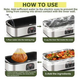 KVZKVZ pack includes 25 liners for everyday stews and casseroles.