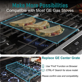 KVZKVZ WB31X24738 durable cast iron for steady heat during busy meals.