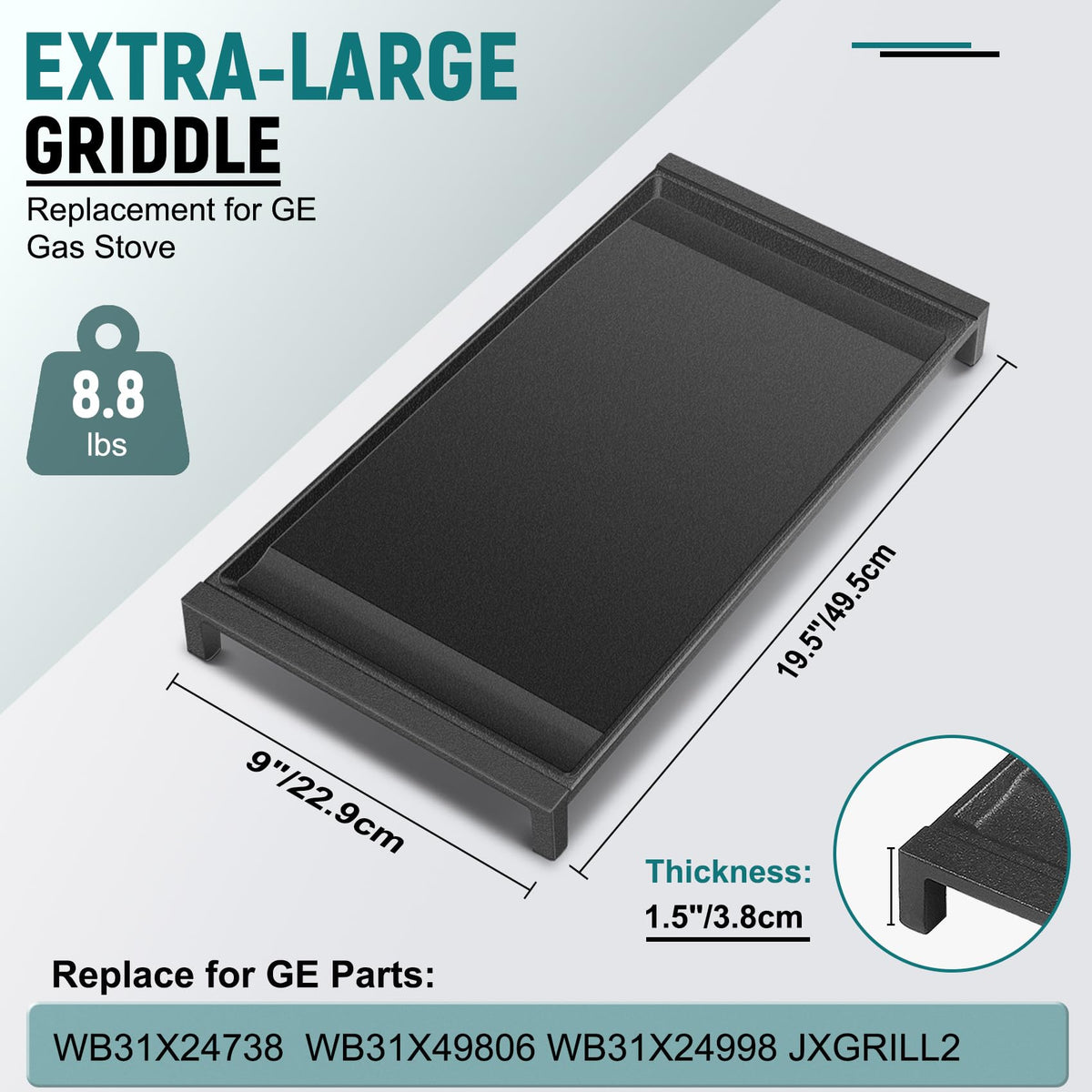 KVZKVZ WB31X24738 easy-clean surface enables quick wipe-down after cooking.