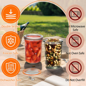 KVZKVZ wide mouth storage jar ideal for sauces and dry goods.
