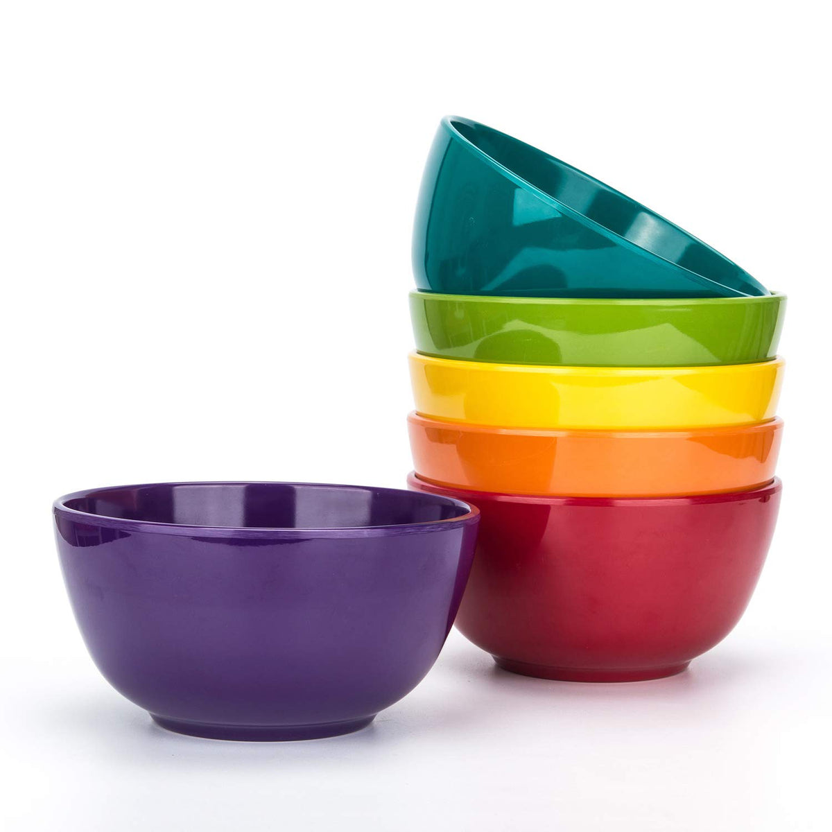 KX-WARE melamine bowls in six colors for versatile everyday dining.