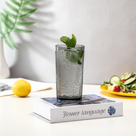 KX-WARE smoky grey hammered 20oz tumbler, close-up showing texture and durability.
