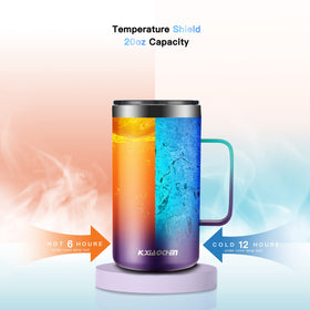 KXIAOCHEN blue-green mug adds durable style