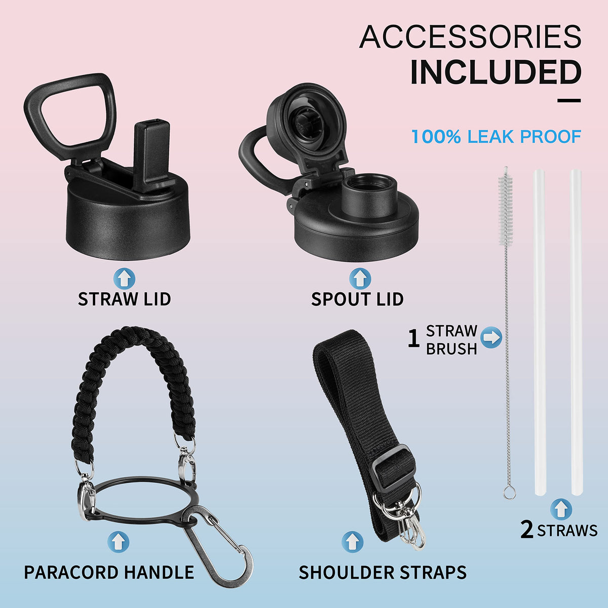 KXIAOCHEN bottle with carabiner clip ready for outdoor adventures.