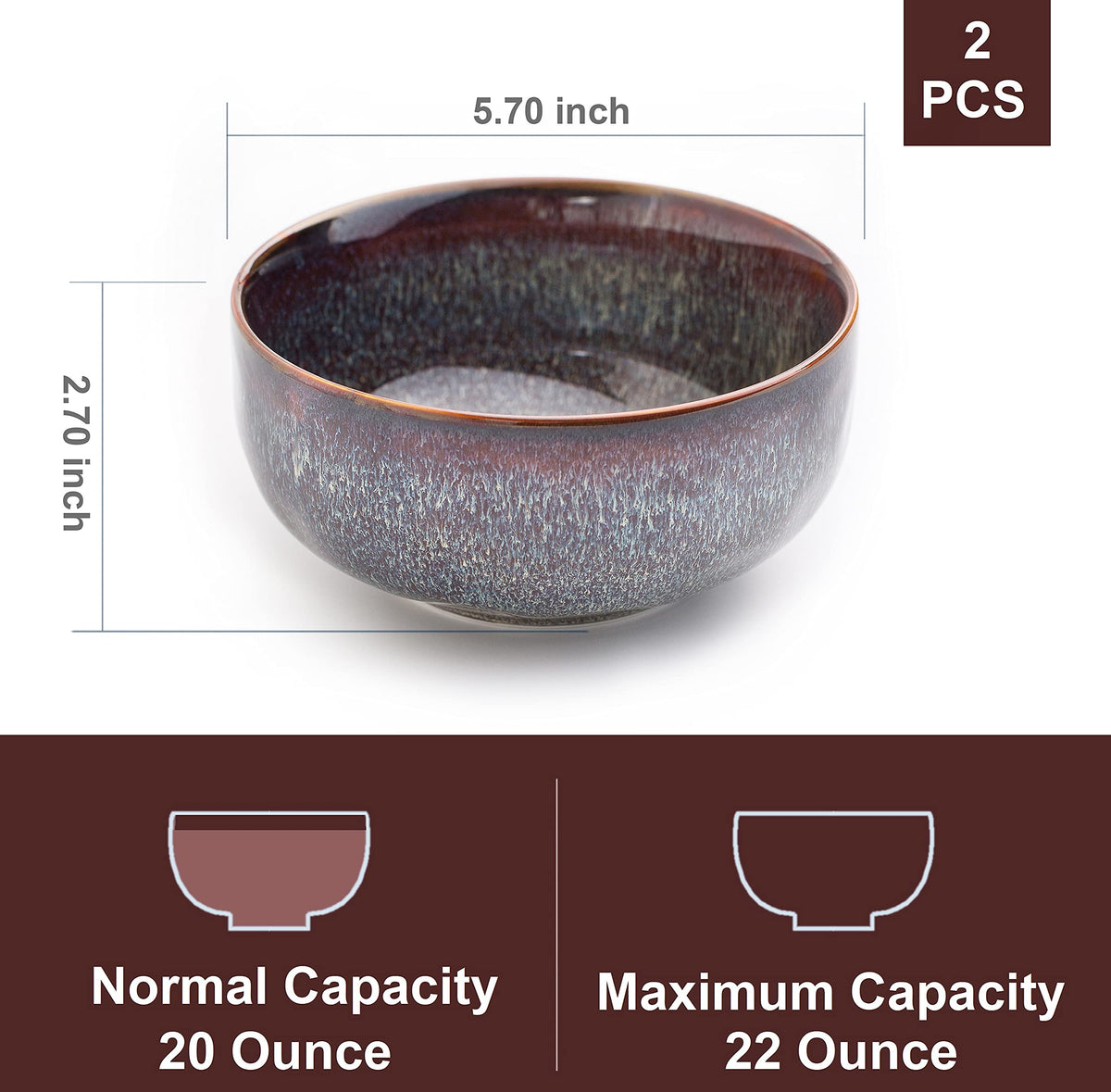 KYBSCZ ceramic two-piece set ideal for salads and side dishes
