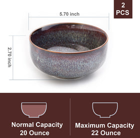 KYBSCZ ceramic two-piece set ideal for salads and side dishes