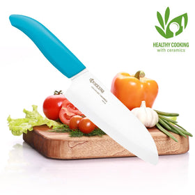 Kyocera Revolution boneless meat prep with balanced, lightweight knives.
