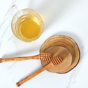KYVANDO 6.3 inch honey dipper fits most jars for easy serving