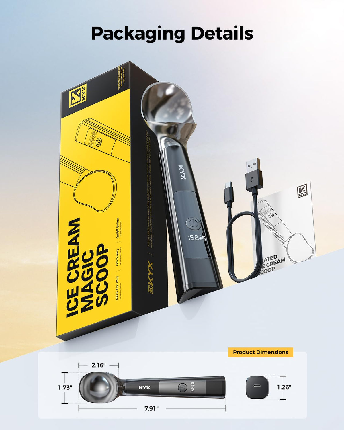 KYX easy-clean design supports quick rinsing after use.