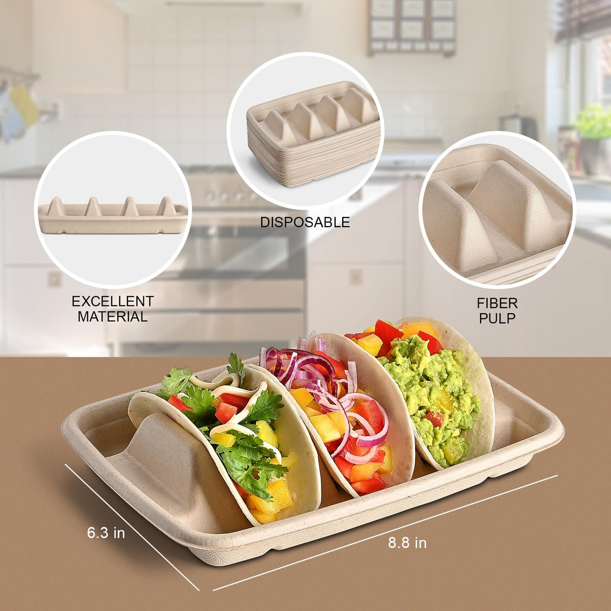 Kzeirm party taco bar setup for a stylish gathering.