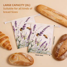 KZSKKW beeswax bread bag 13x17 size fits bulky sourdough loaves