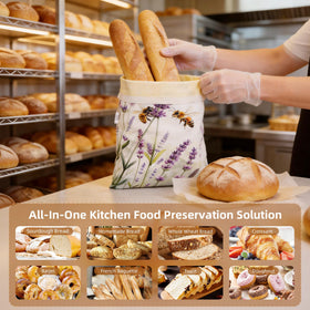 KZSKKW beeswax bread bag easy-care reusable kitchen essential