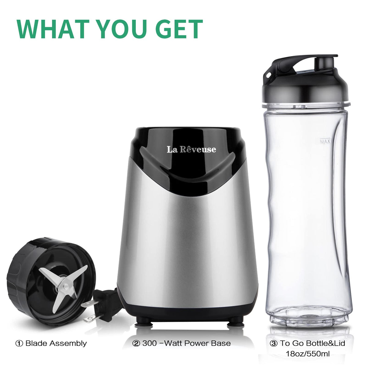 La Reveuse to-go spout lid keeps beverages secure during travel.