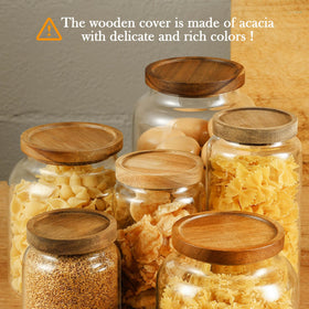 Labina 47oz pantry organizer jar keeps dry foods neatly accessible