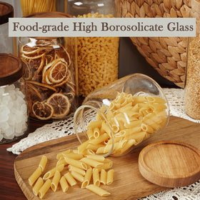 Labina 2-pack glass jars set for cohesive kitchen organization.