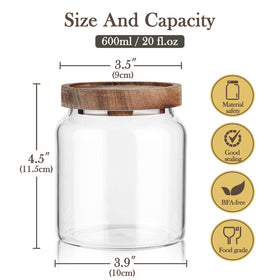 Labina wide-mouth jar for easy pouring pasta and snacks