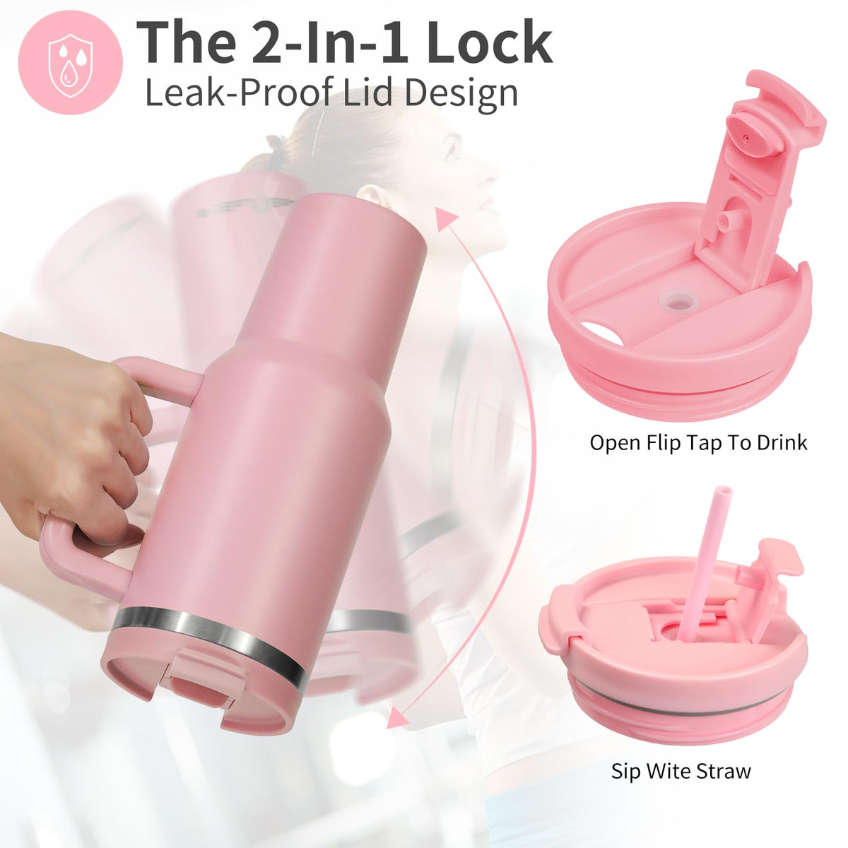 Labulabla 40oz tumbler with double-wall insulation keeps drinks cold or hot.