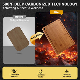 Lacusmall bamboo cutting board medium suited for mid-size chopping tasks