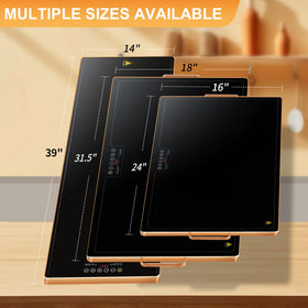 LADATE warming tray non-slip feet keep it stable on counters